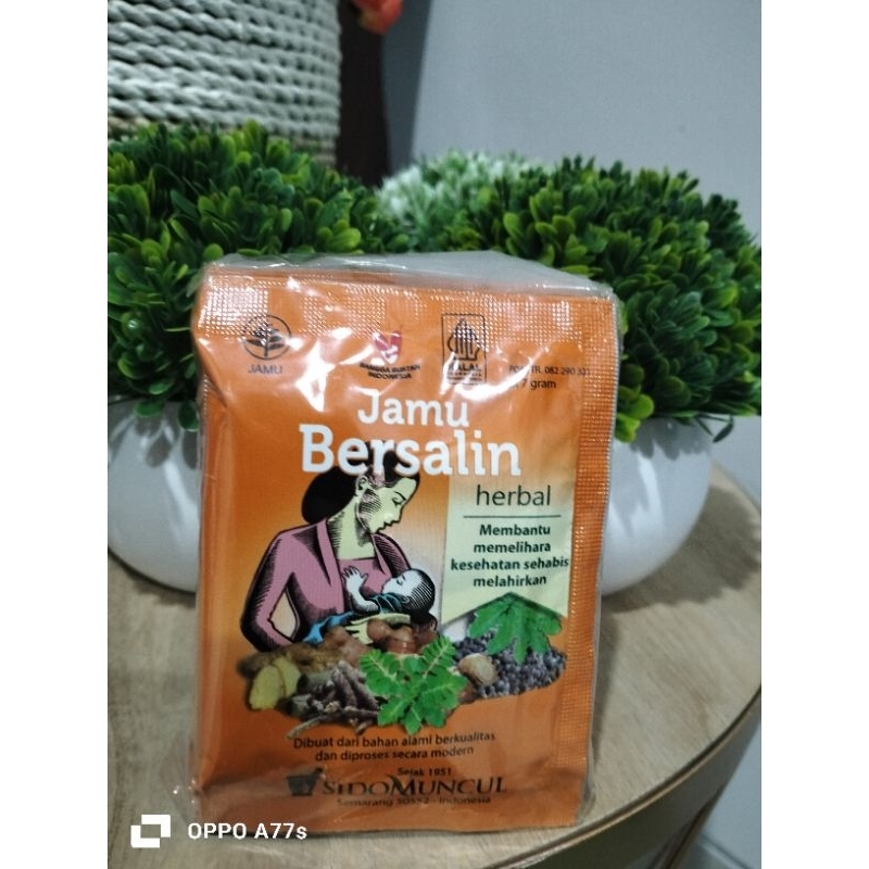 

jamu habis bersalin sidomuncul isi 10sachet