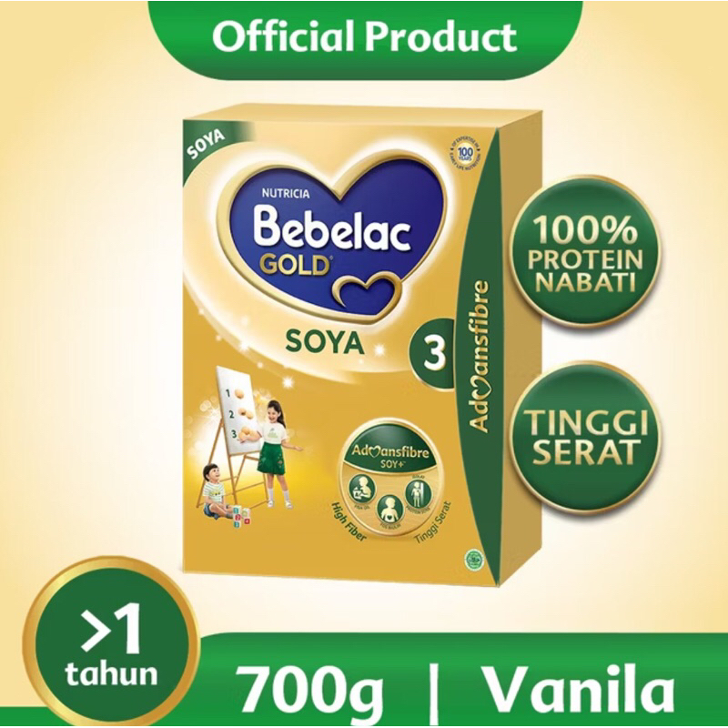 

Bebelac Gold Soya 3 Vanila Formula Soya Bubuk 700 gr