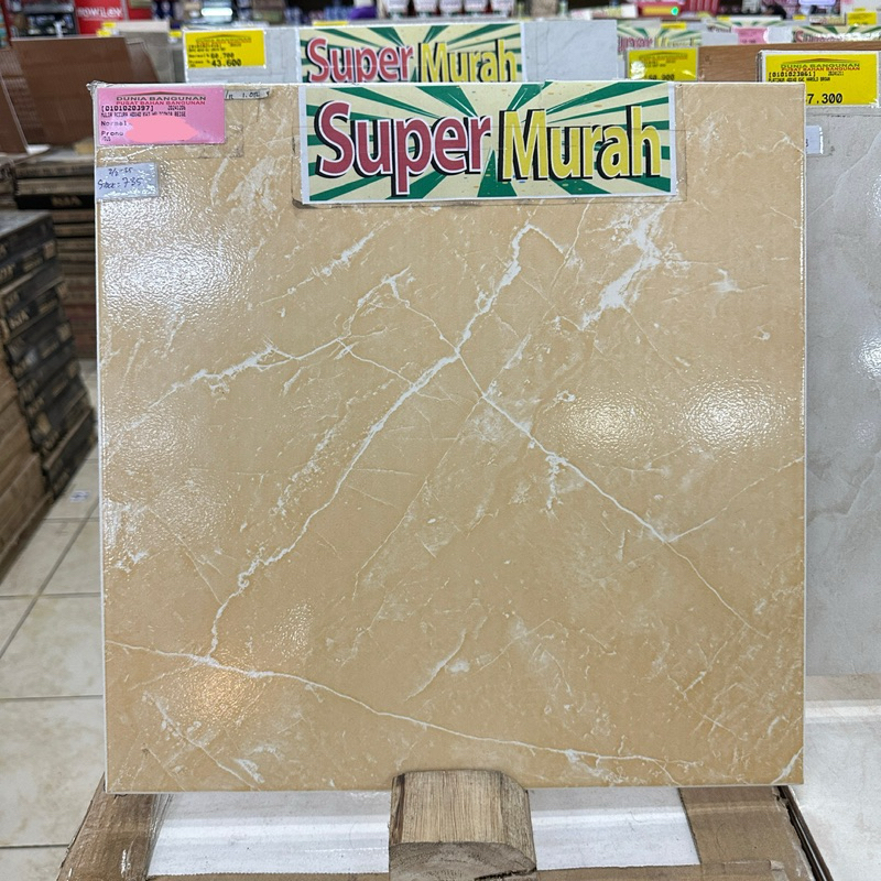 Keramik Mulia Accura Heliconia Beige 40x40 Keramik