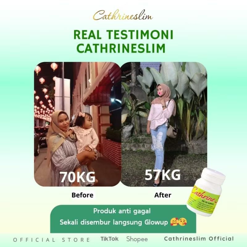 ready siap kirim instan catherine slim original