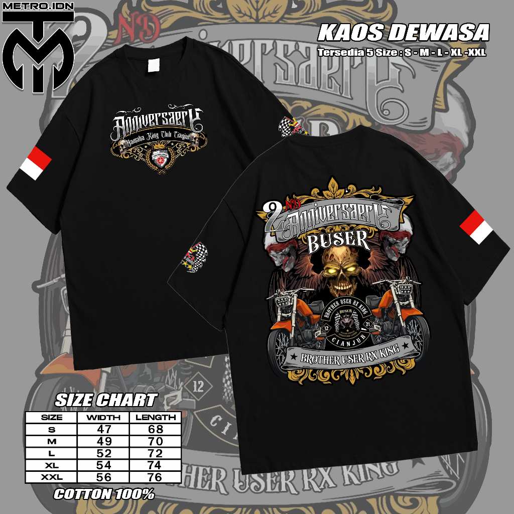 KAOS RX KING 2ND ANNIVERSARY - BROTHER USER RX KING BUSER - KAOS DEWASA