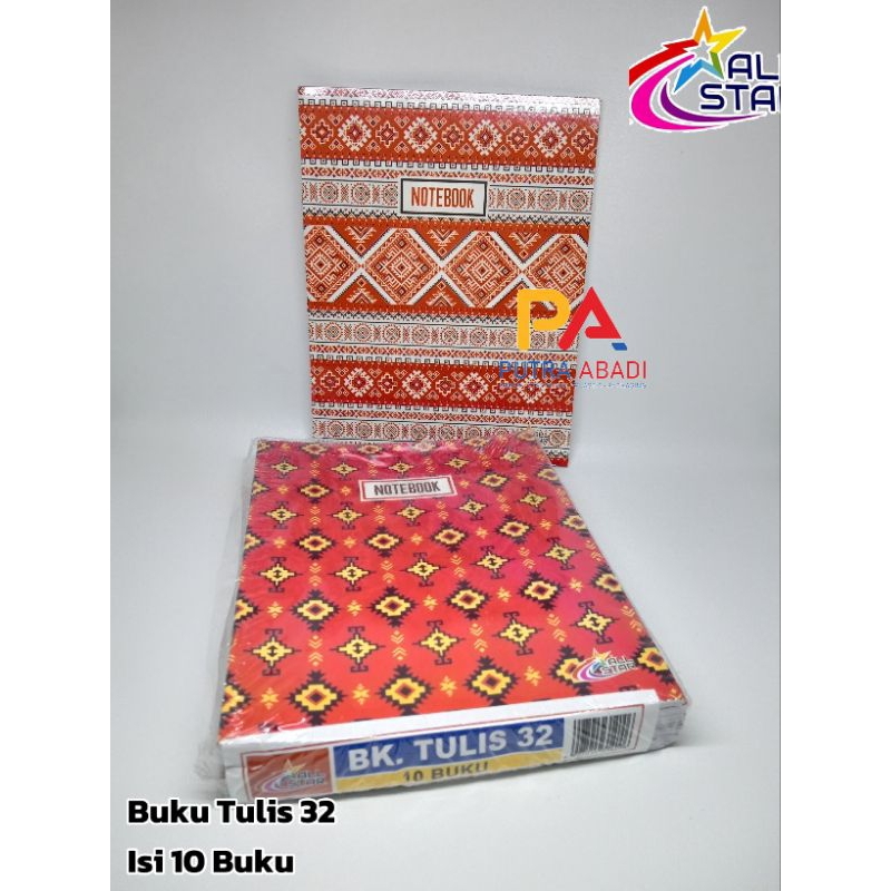 

Buku Tulis PAPER STAR 32 Lembar Isi 10 Buku Ukuran Kwarto