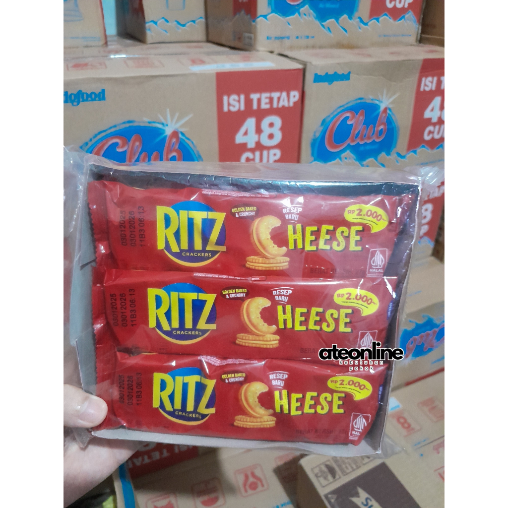 

Ritz Crackers Cheese Keju 2000 Box [isi 12 bungkus @27gr]