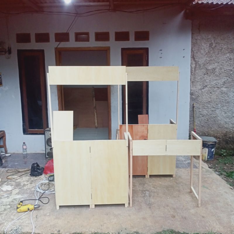 Booth portable | booth portable lipat untuk jualan | booth portable lipat |  booth portable kayu | b