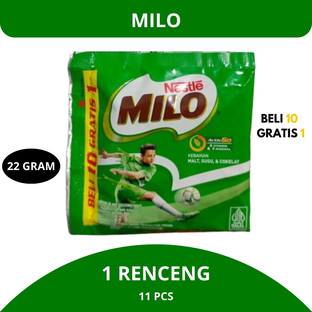 

NESTLE MILO Active-Go RASA COKLAT - 1 RENCENG (11 PCS)