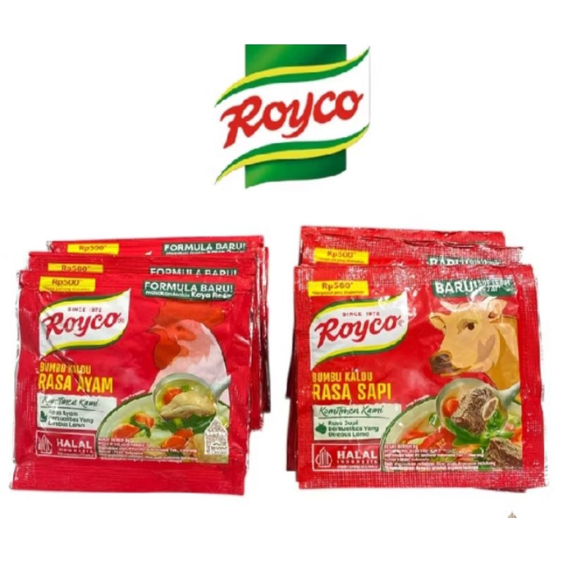 

Royco penyedap rasa sapi dan ayam 1renceng | 220gr