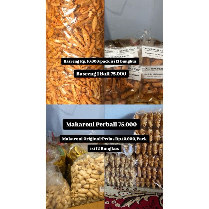 

[Kenzo Snack Bali] Paket Jajan Makaroni 10.000