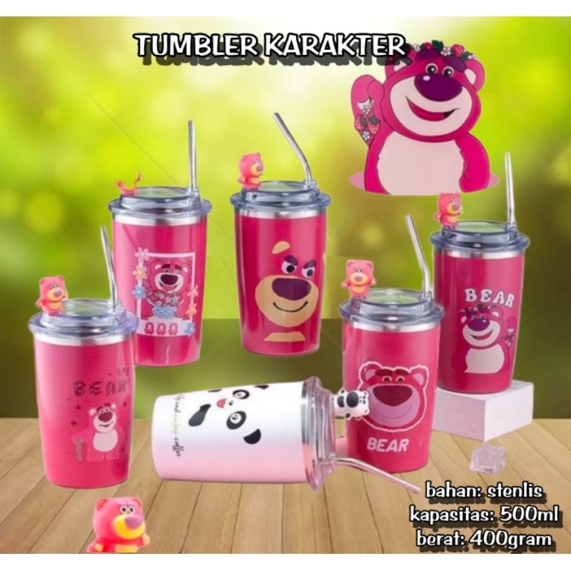 tumbler karakter lotso / tumbler kopi
