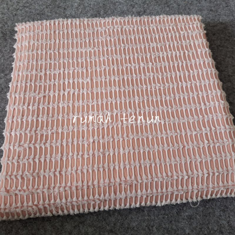 kain tenun ikat bulu rumah tenun #0074 BABY PINK