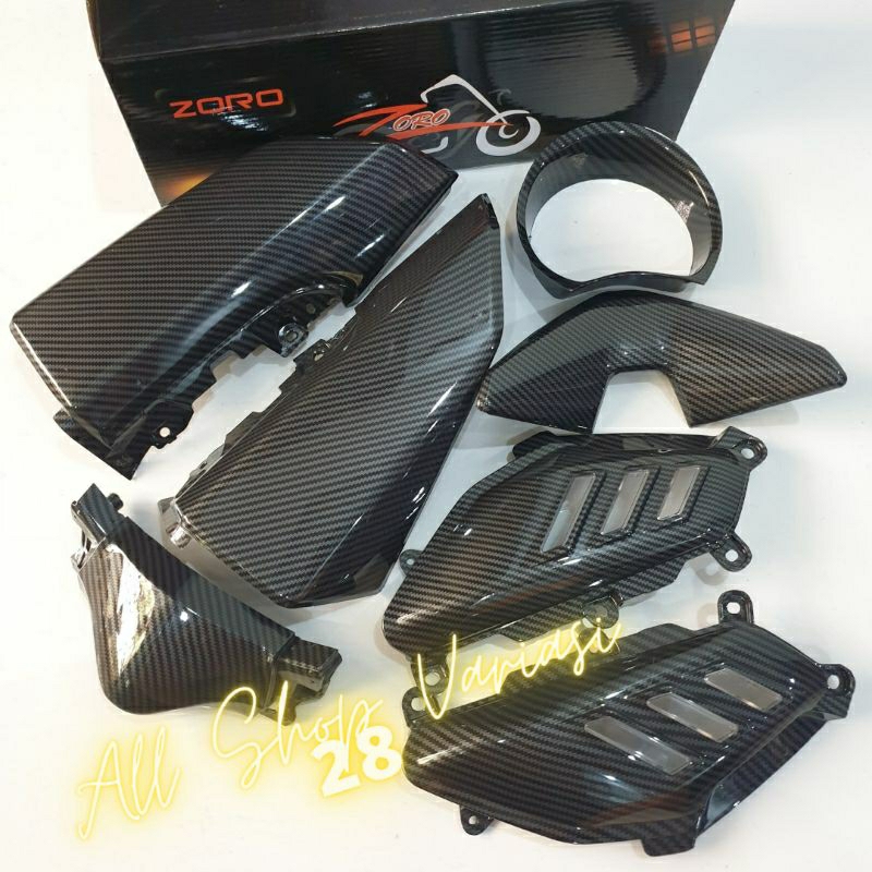 Cover tutup sen sein nmax old carbon / sirip body / speedo meter / stang / dagu nmax old nmax lama k