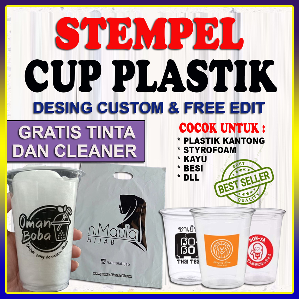 

Stempel Gelas Cup / Plastik / Custom-free Tinta