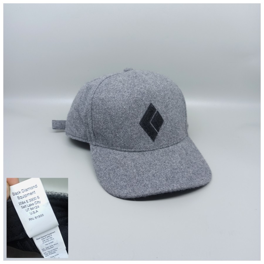 Topi Black Diamond Cap Wool Second Preloved Original 898