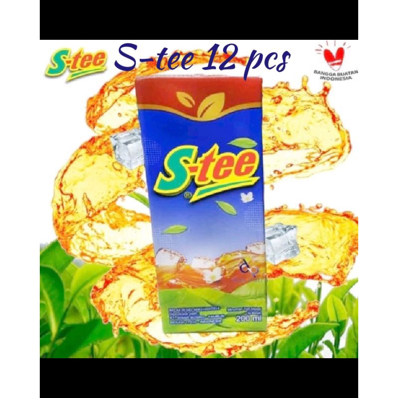 

S Tee kemasan kotak 200ML/teh melati/ice tee/teh kotak (isi 12pcs)