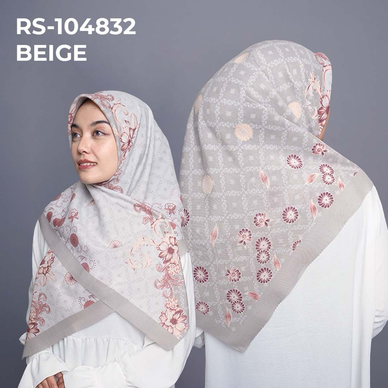 motif abu abu - Ayu Aprilia hijab