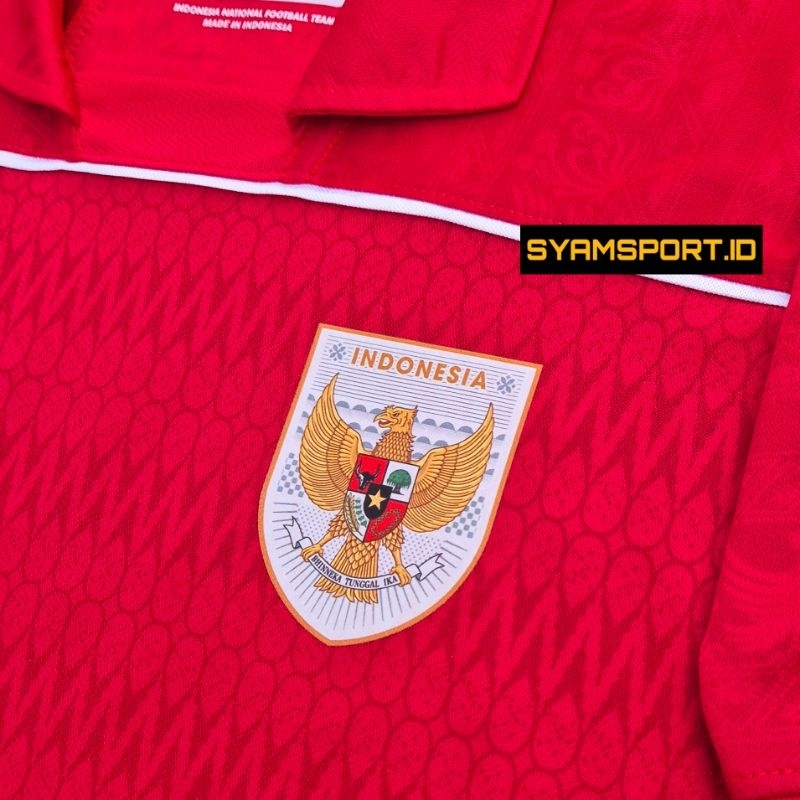 NEW - JERSEY HOME TIMNAS INDONESIA 2025 FULLSET (BAJU+ CELANA) FREE PATCH WCQ JERSEY TIMNAS