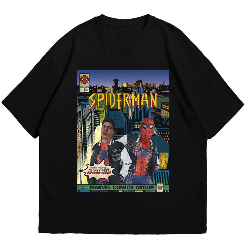 KAOS WINDAH PARKER SPIDER-MAN | T-SHIRT WINDAH BASUDARA MEME | KAOS BAJU BOCIL KEMATIAN