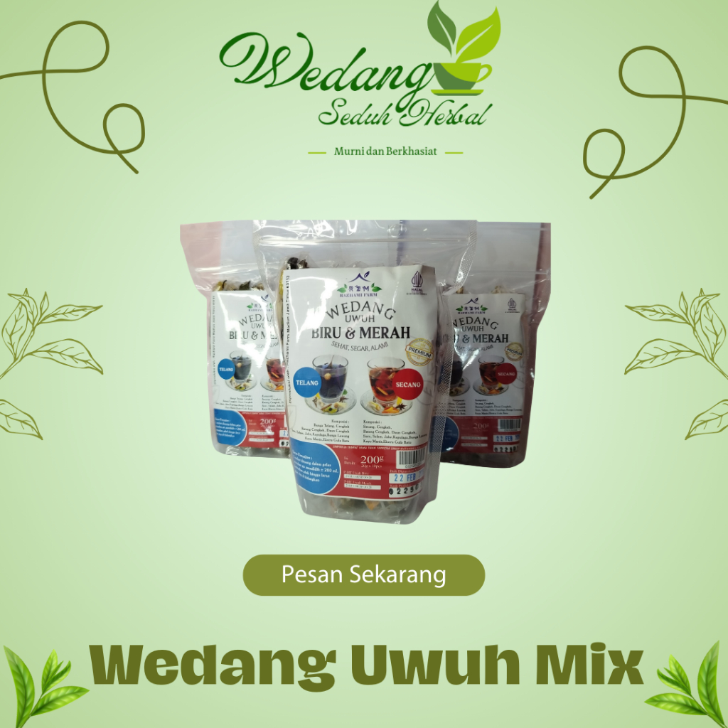 

Wedang Uwuh mix 10 Pcs Komplit Gula Batu Rempah