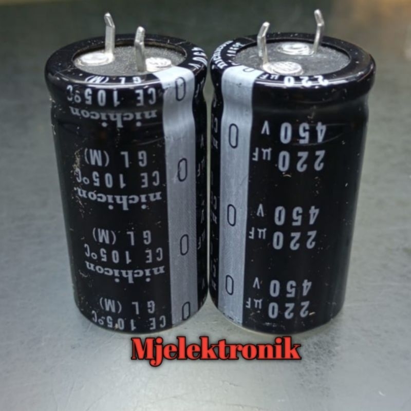 Elco 220uf 450V Elko Nichicon 220uf 450V Berkualitas