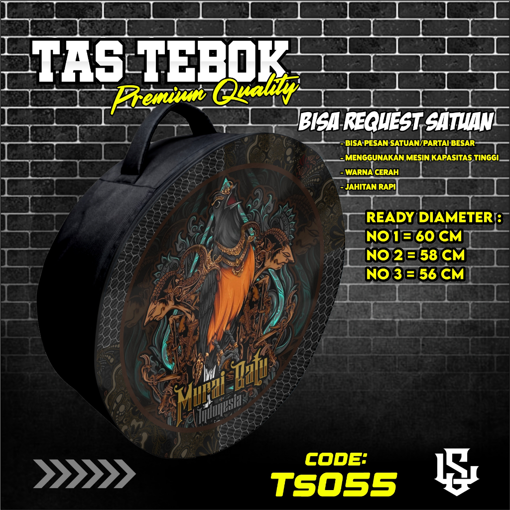 tas tebok murai motif MURAI BATU INDONESIA ransel gendong jinjing bawa tebok sangkar murai printing