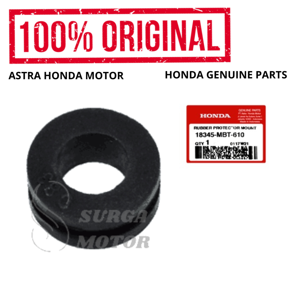 Karet Cover Tutup Knalpot Rubber Protector Mount CB CBR Tiger Revo Supra Sonic Verza Mega Pro ADV Or