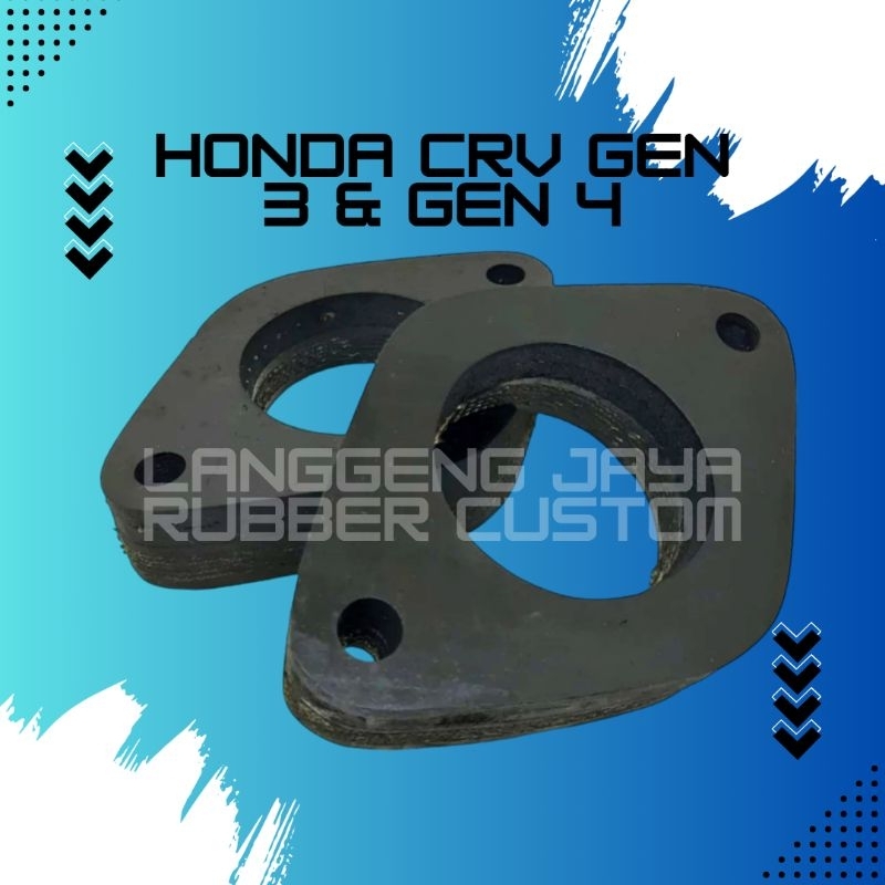 Karet Spacer Shock Belakang Crv Gen 3 Gen 4 Bahan Ban 1Set(2Biji)Kanan Kiri