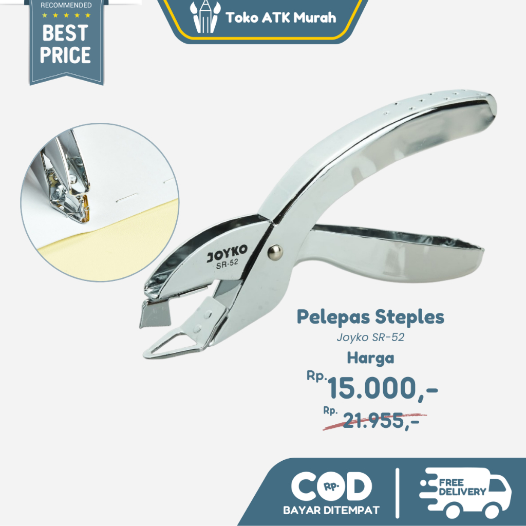 

Staples Remover / Pembuka Pelepas Steples Joyko SR-52