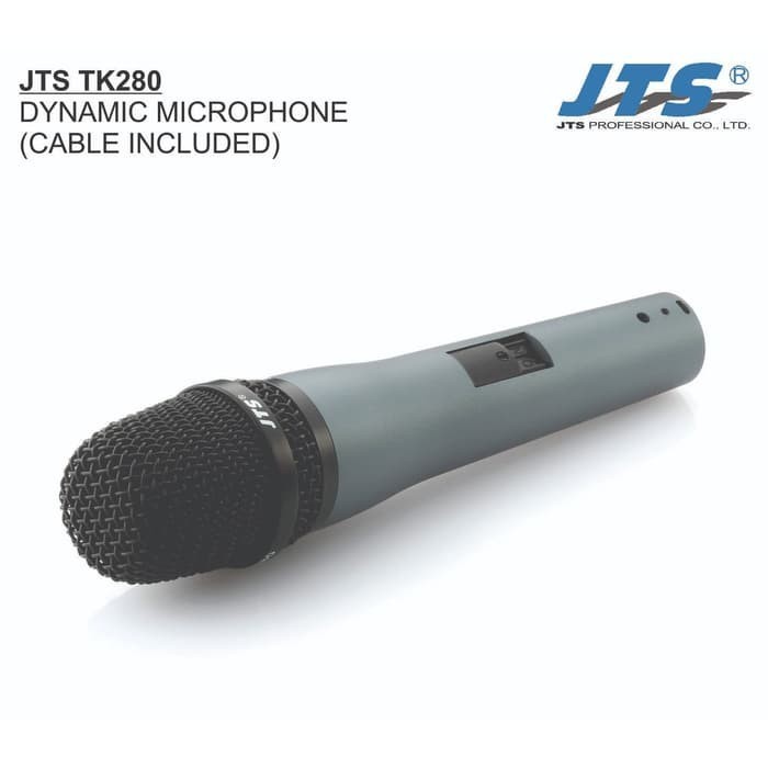 JTS TK280 - TK-280 DYNAMIC MICROPHONE - Bonus Kabel Mic