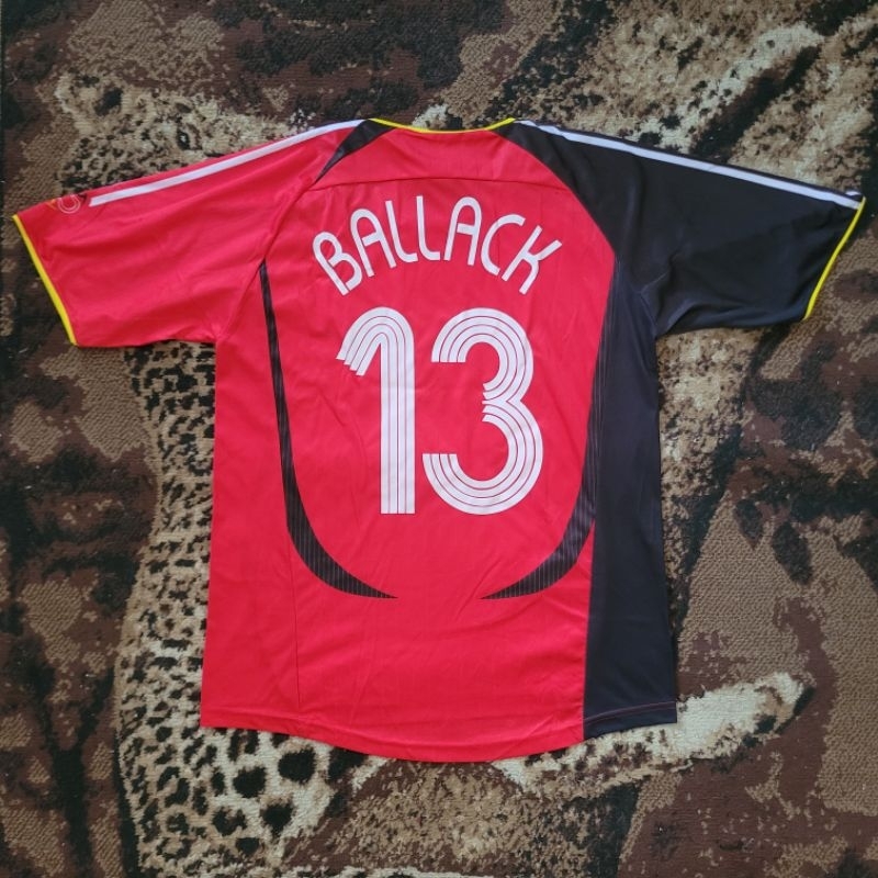 Jersey Jerman Germany away 2006 Ballack