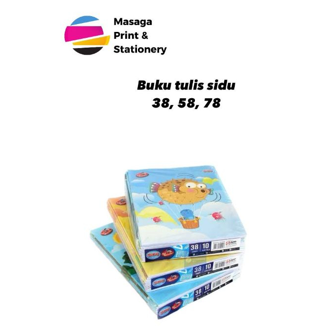 

Buku tulis SIDU Sinar Dunia 38 Lembar Pak isi 10