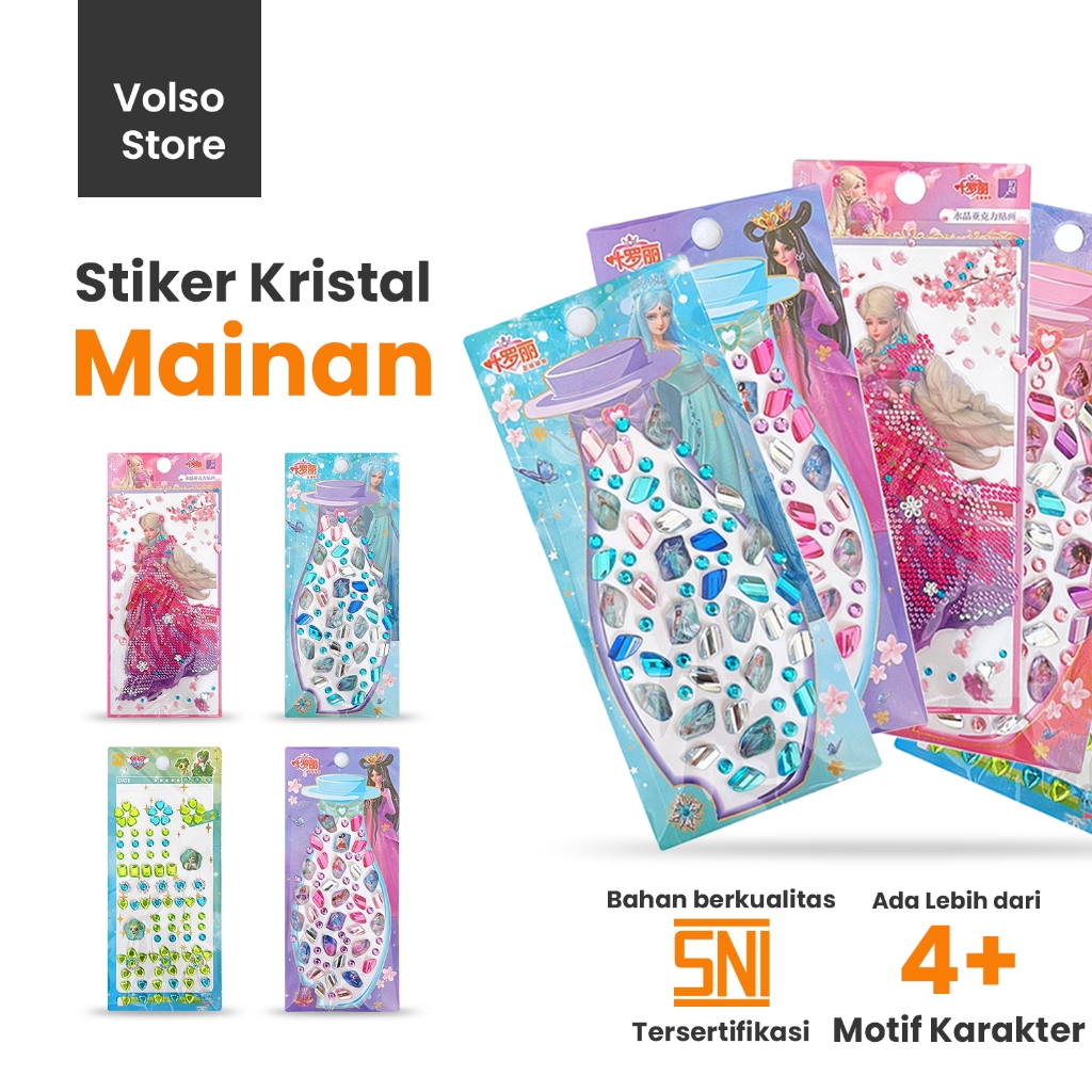Stiker Jewel 3D Perempuan Nail Art