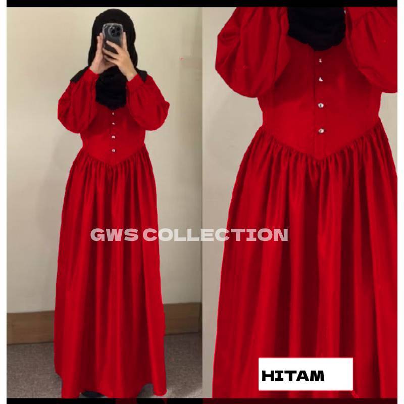 gamis wanita safira // baju lebaran muslim abg terbaru