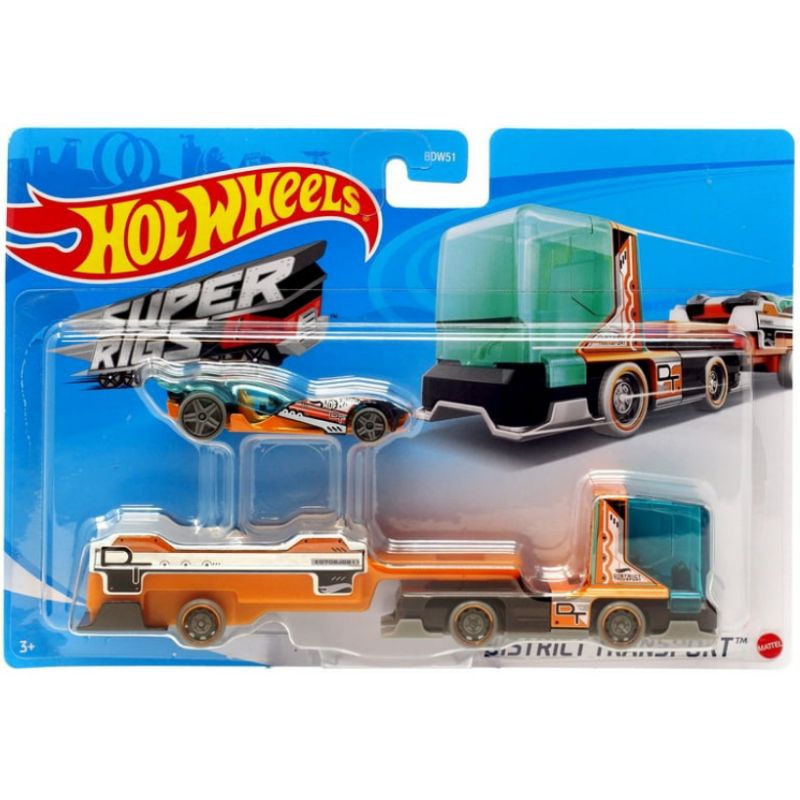 Hot wheels district transport super rigs set original
