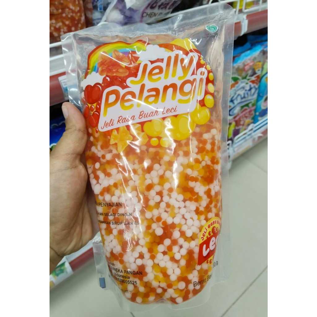 

Jelly Pelangi / Jeli Pelangi / Jeli Rasa Buah Leci 1Kg