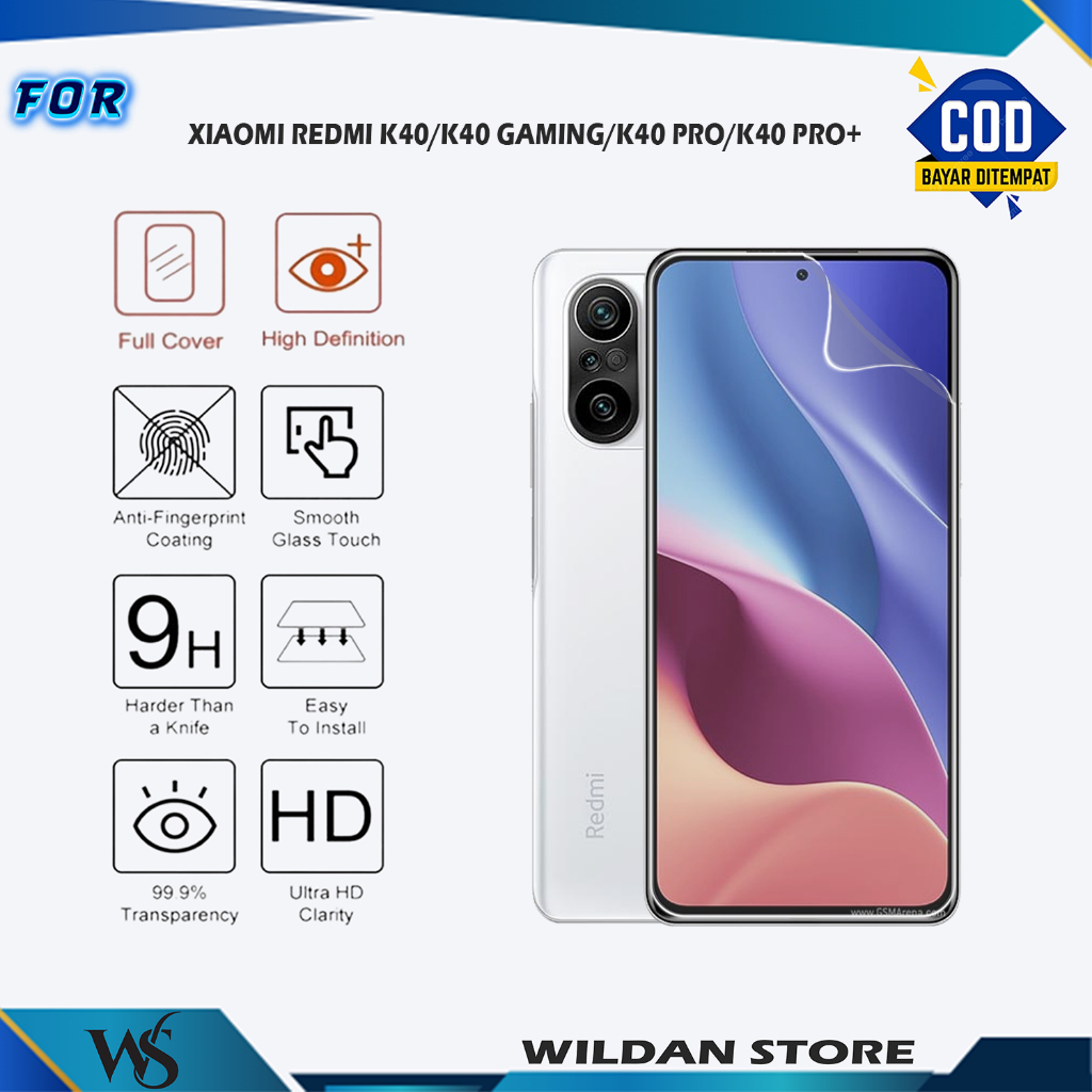Antigores Hydrogel Film for Xiaomi Redmi K40 K40 Gaming K40 Pro K40 Pro+ K40S Screen Protector Film