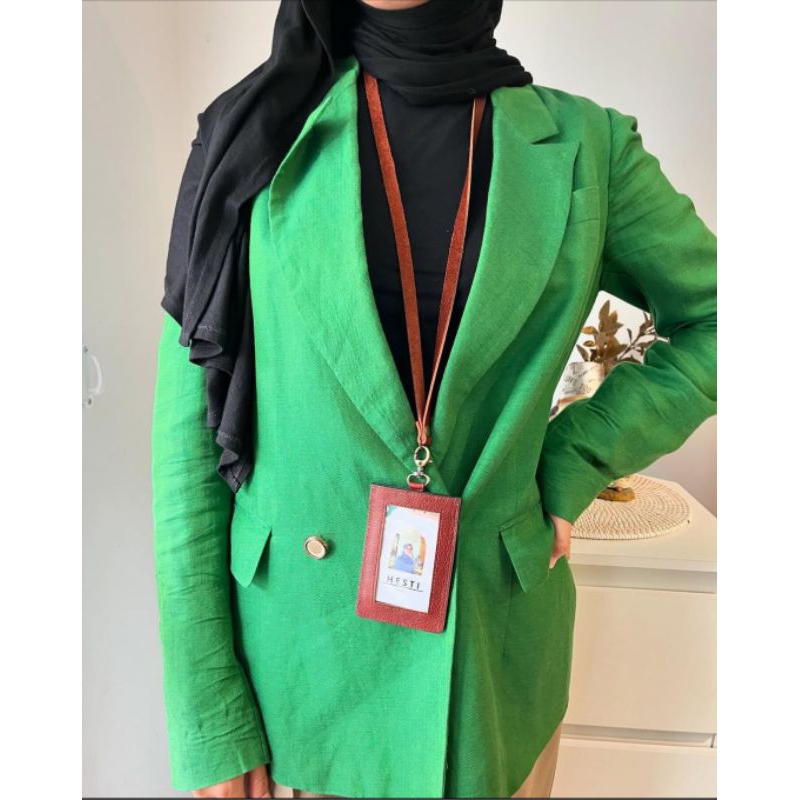 

Pepari Leather Kulit Sapi Asli Id Card Ginger