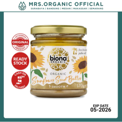 

Biona Organic Selai Biji Bunga Matahari Sunflower Seed Butter 170 Gr