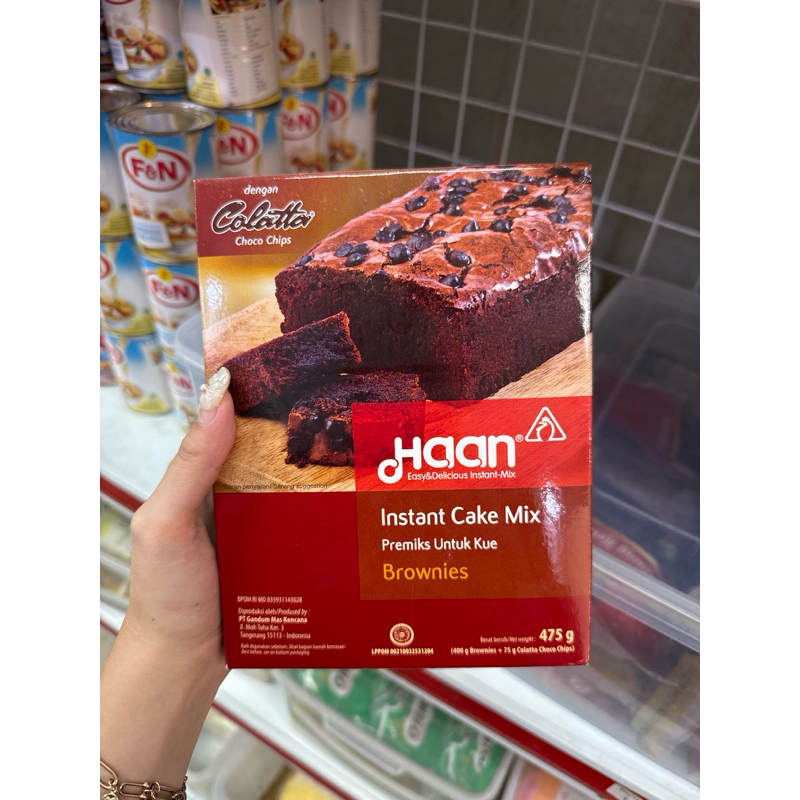 

Haan Brownies Instant Panggang Dengan Colatta Choco Chips 475g