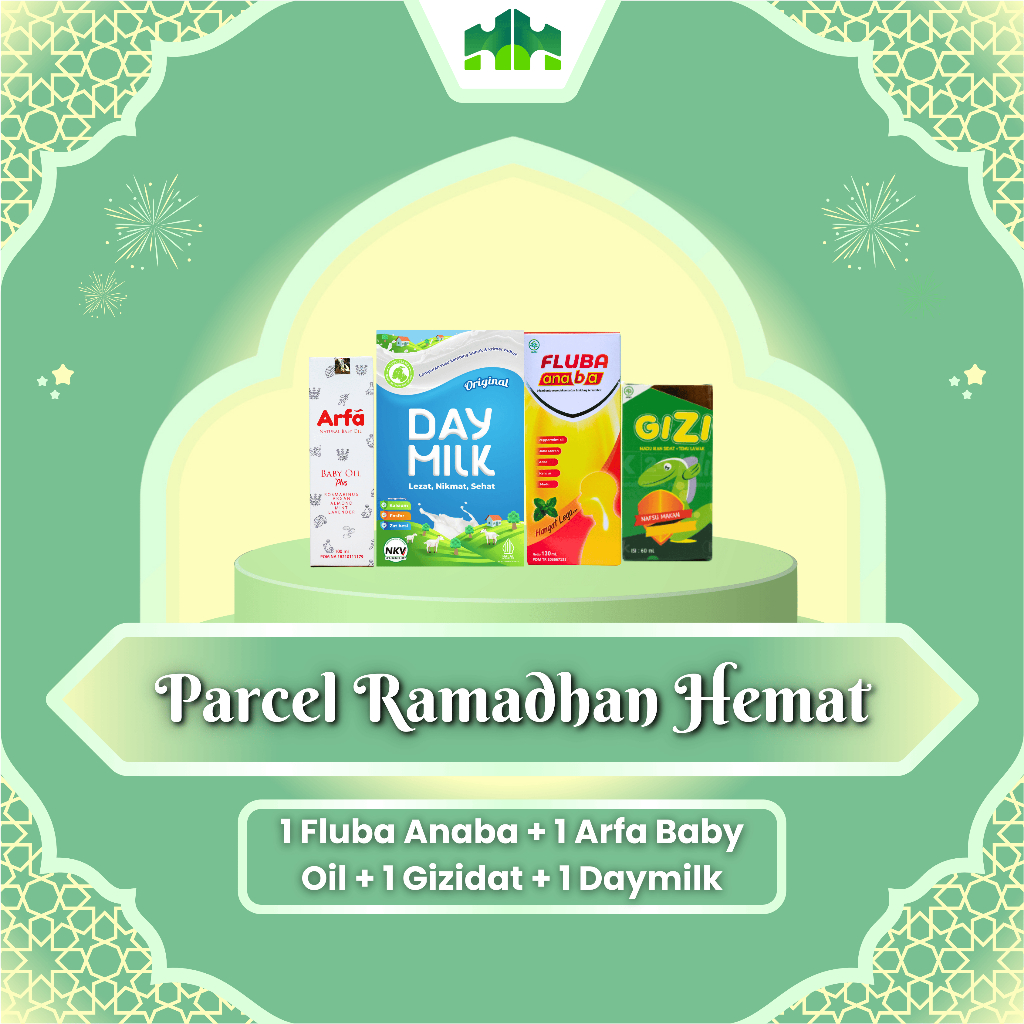 

[PARCEL RAMADHAN HEMAT] FLUBA ANABA 1 BOX + ARFA BABY OIL 1 BOX + GIZIDAT 1 BOX + DAYMILK ORIGINAL 1 BOX