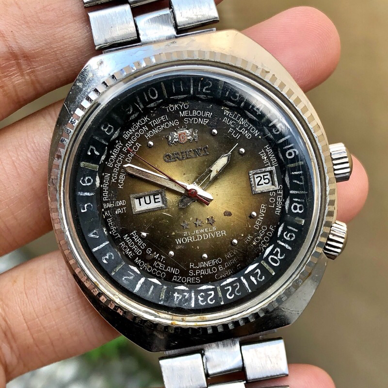 Orient DayDate World Diver 21Jewels