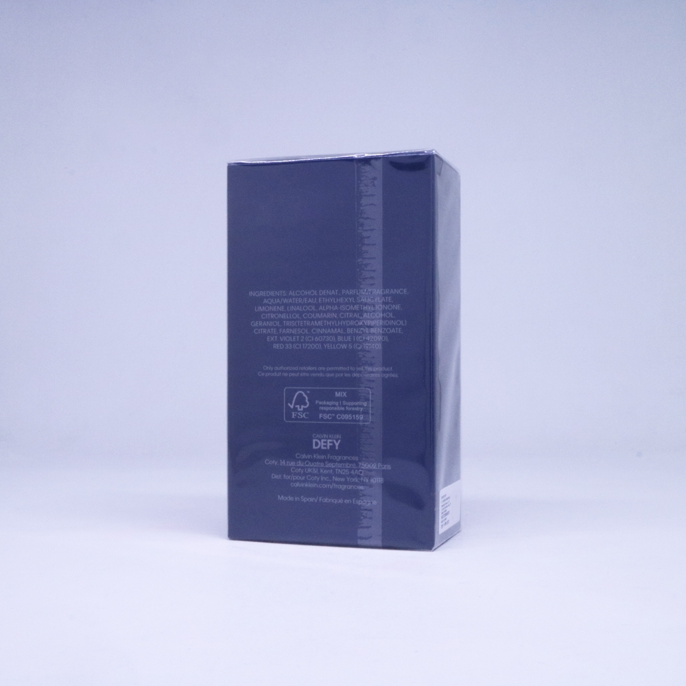 ID PARFUM PRIA CALVIN KLEIN DEFY MAN PARFUM (100 ML) PERFUME COWOK TAHAN LAMA DAN WANGI