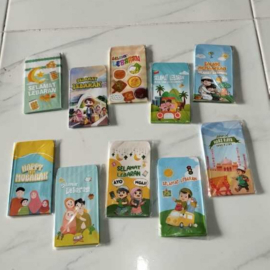 

NEWW Amplop Lebaran Idul Fitri (isi 100pcs) Amplop Karakter Angpao Lucu