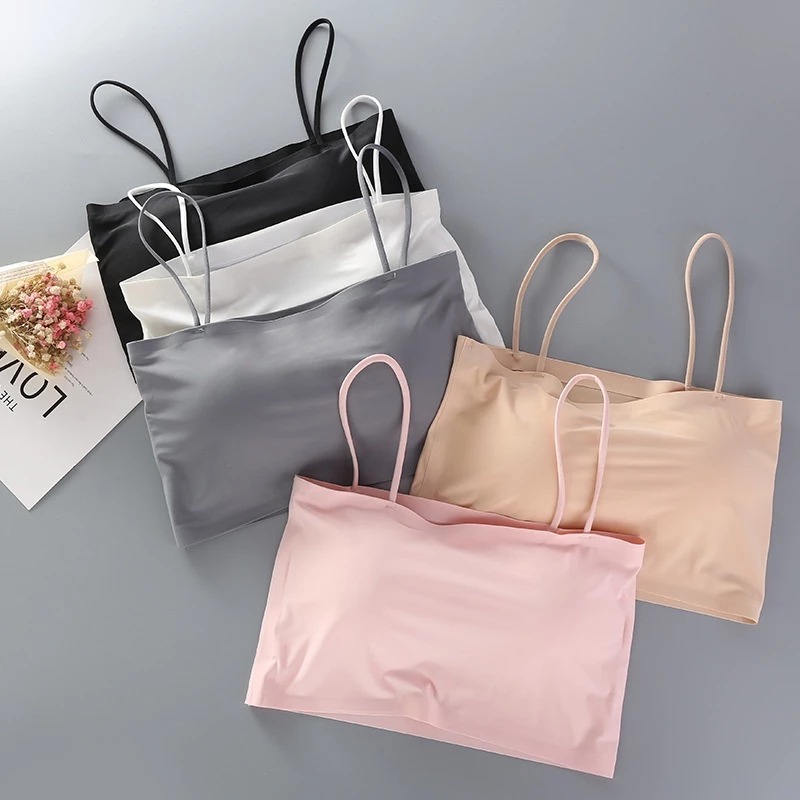 BH Bra Wanita Model Seamless Bahan Ice Silk BH Fashion Korea Sexy Cantik Import