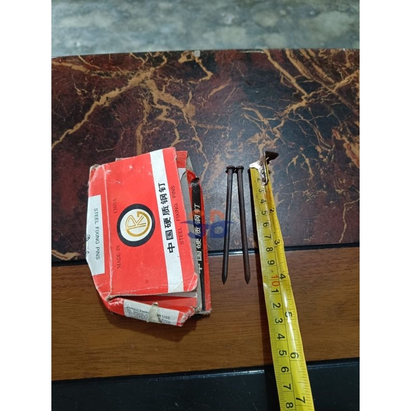 Paku beton / paku tembok / paku beton hitam baja / paku beton 4" inch / paku beton hitam perkotak / 