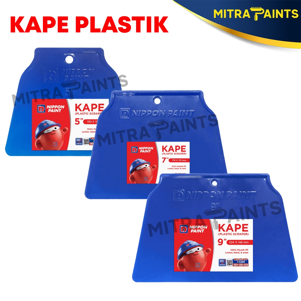 KAPE PLASTIK NIPPON PAINT / SKRAP / KAPE PVC / SEKRAP SCRAPPER TEMBOK DEMPUL KOMPON PLAMIR