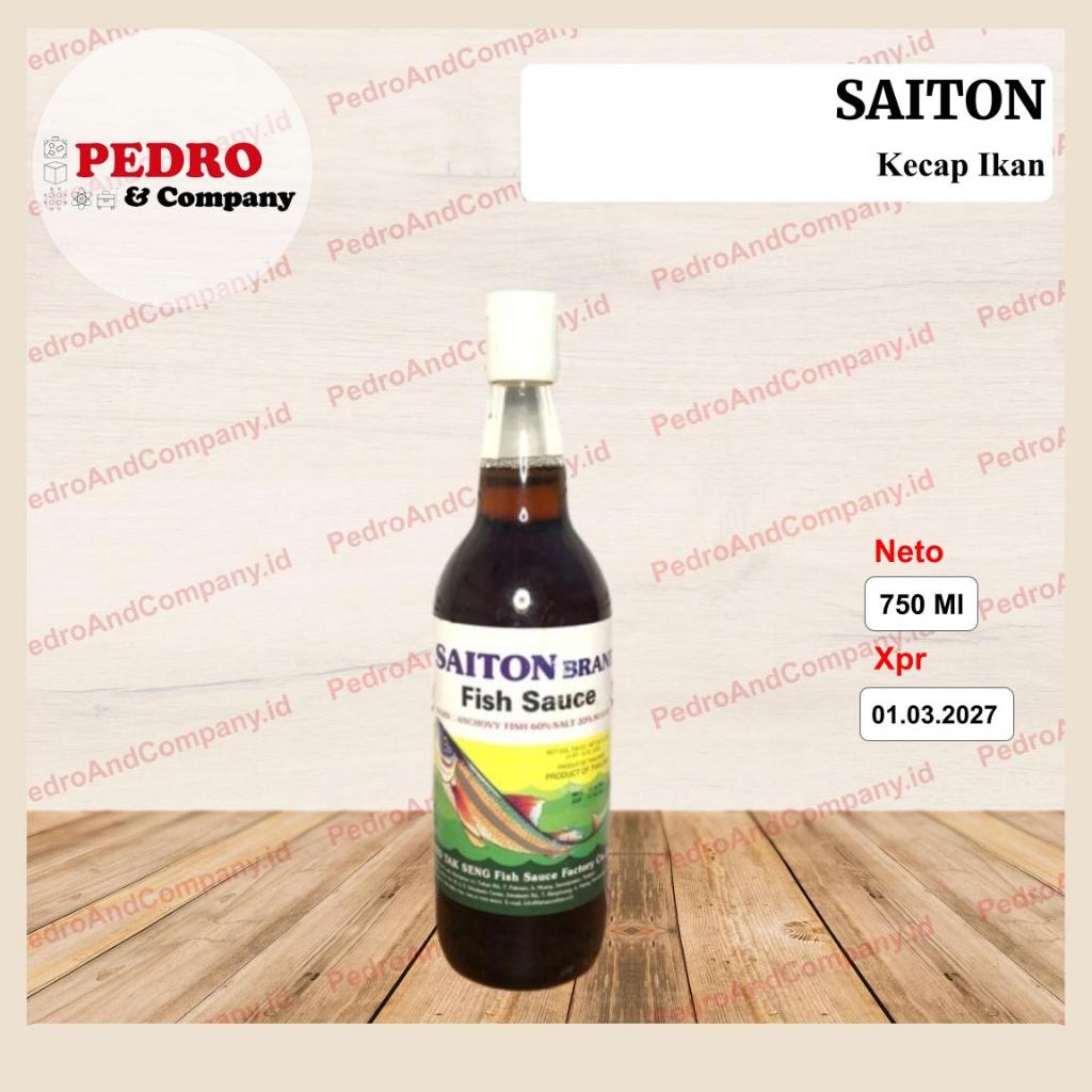 

Saitonbrand fish sauce anchovy fish 750 ml - kecap ikan asin