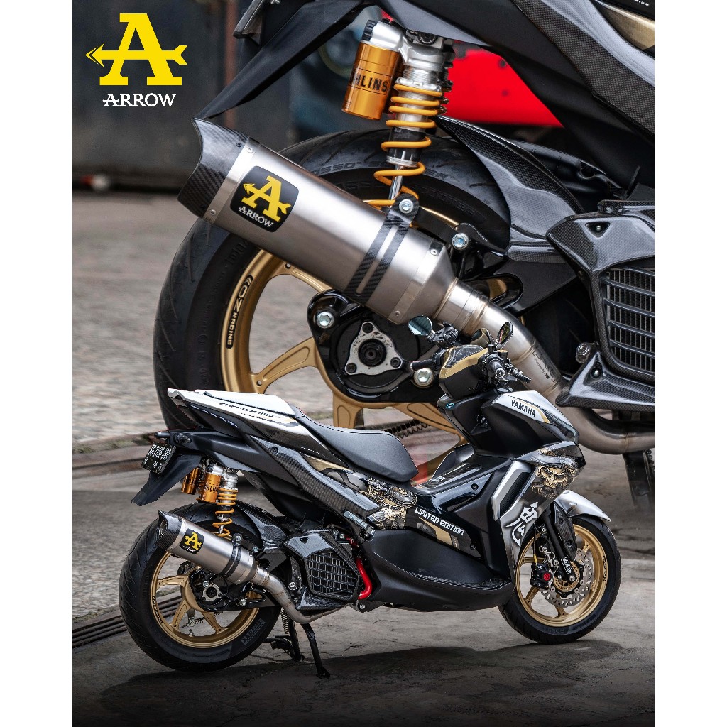 KNALPOT ARROW THUNDER YAMAHA NEW NMAX155/AEROX