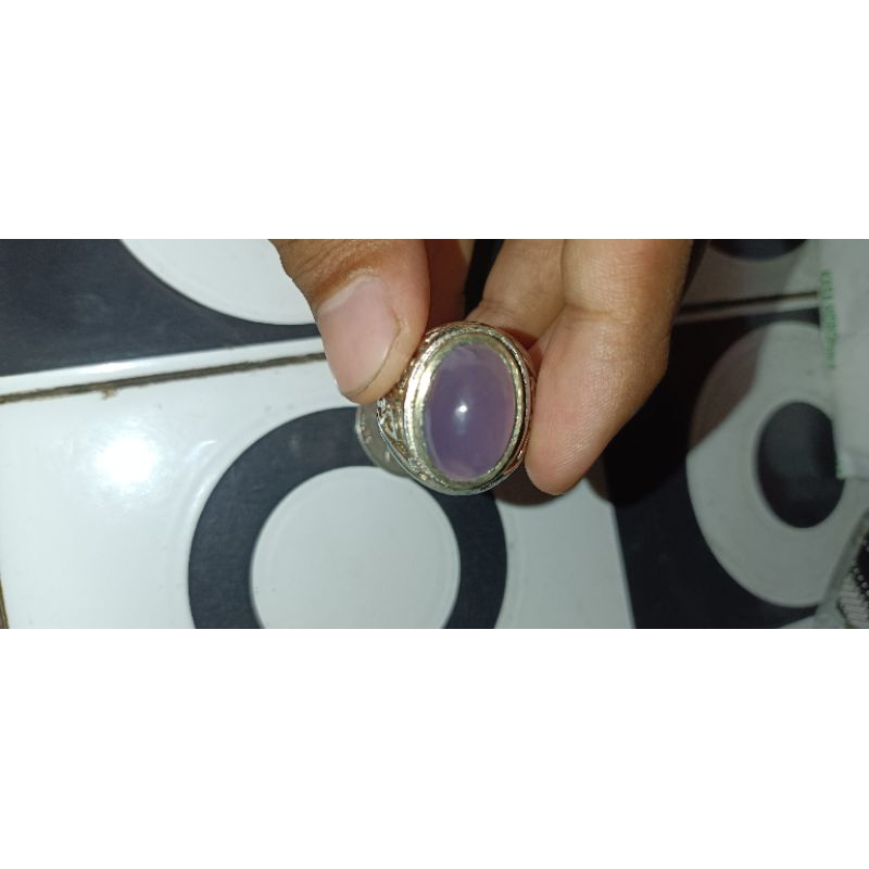 BATU AKIK KECUBUNG UNGU NATURAL