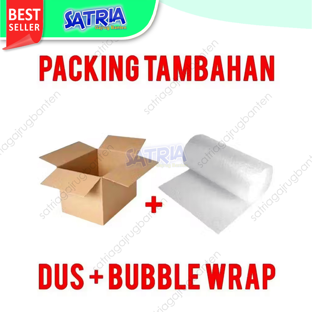 

Dus + Bubble Wrap Tambahan Packing Pengemasan