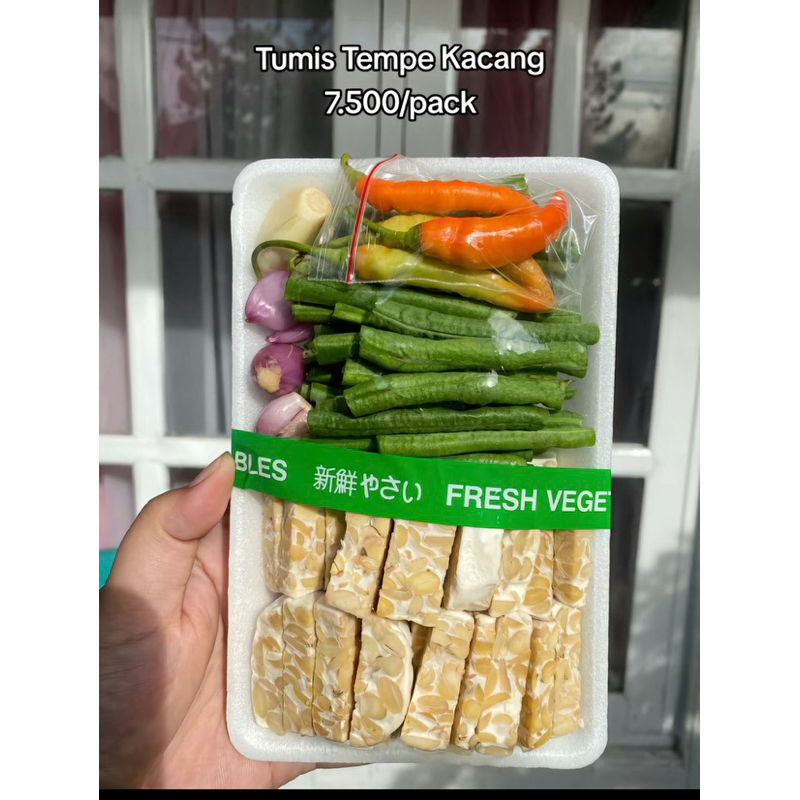 

sayur pack won tumis tempe kacang