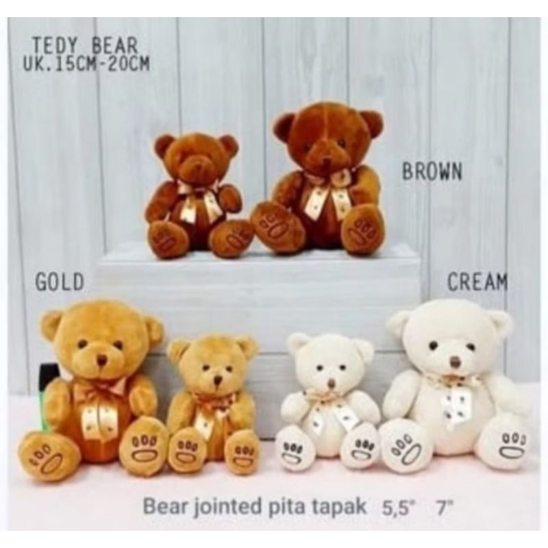 Boneka Teddy / Boneka Teddy Telapak / Boneka kecil /Boneka Teddy mini